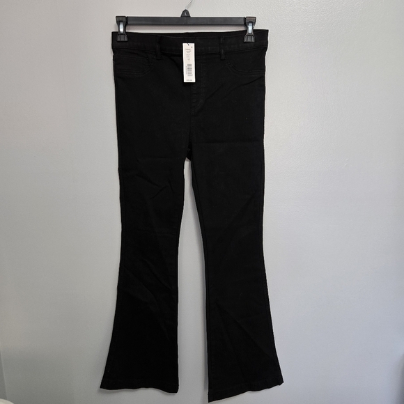 Anna & Ava Black Flare Wide Leg Jeans Size Large NWT - Picture 3 of 12